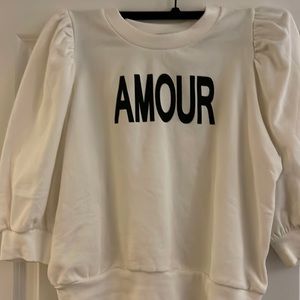 Cropped sweater . New , never worn